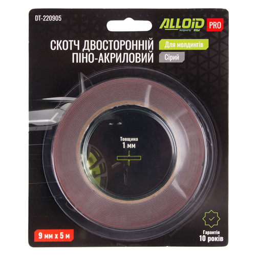 DT220905 Alloid Скотч двосторонній на піно-акриловій основі 9мм х 5м