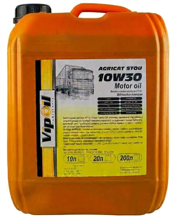 0548234 VipOil Моторное масло VipOil AGRICAT STOU 10W-30, 20 л