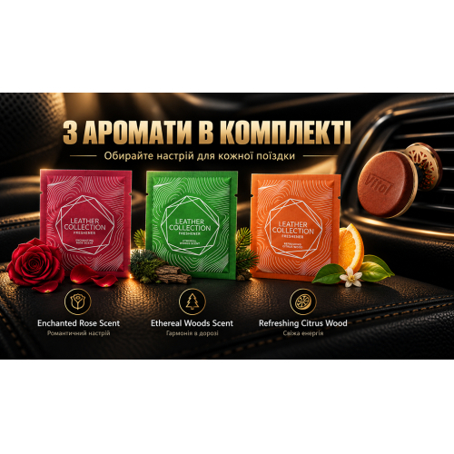 Vitol Ароматизатор воздуха VITOL Leather Collection – цена 1323 UAH
