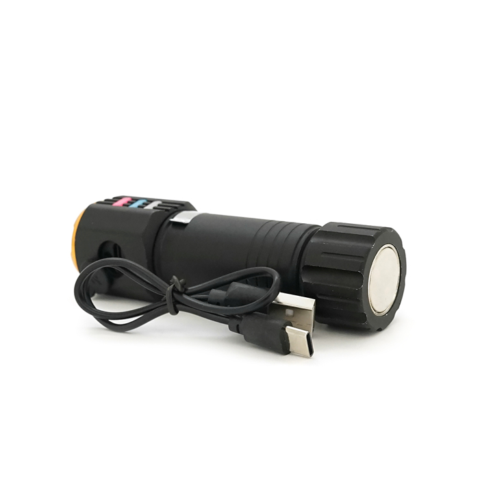 Ручной фонарик BP-301, аккумулятор 18650А, USB-кабель Voltronic 44002