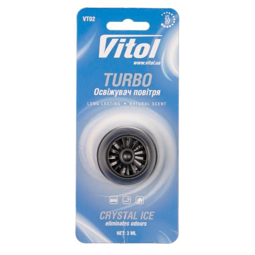 VT02 Vitol Ароматизатор воздуха VITOL Turbo Crystal Ice 