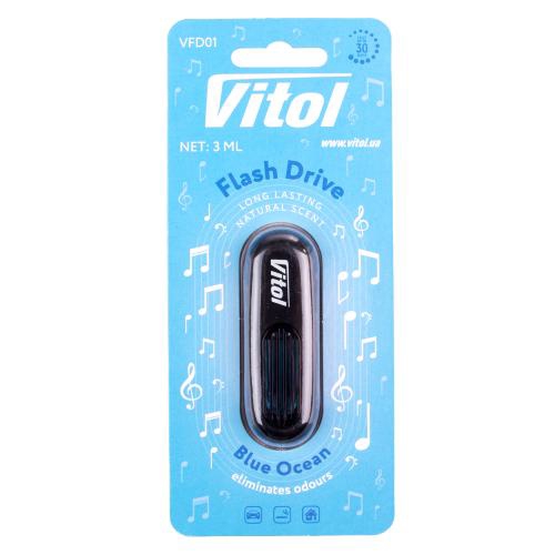 VFD01 Vitol Ароматизатор воздуха VITOL Flash Drive Blue Ocean 