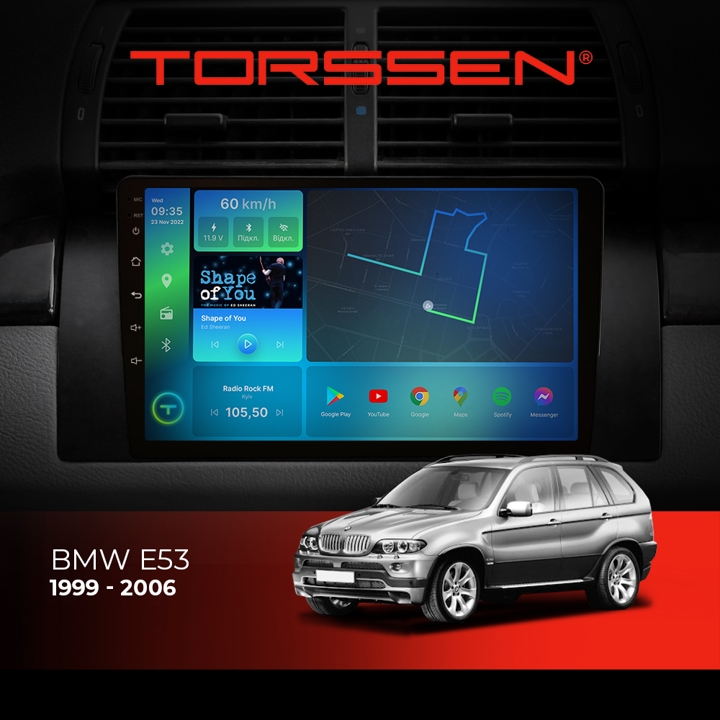202306094 Torssen Автомагнітола FL9 4G, CarPlay, DSP