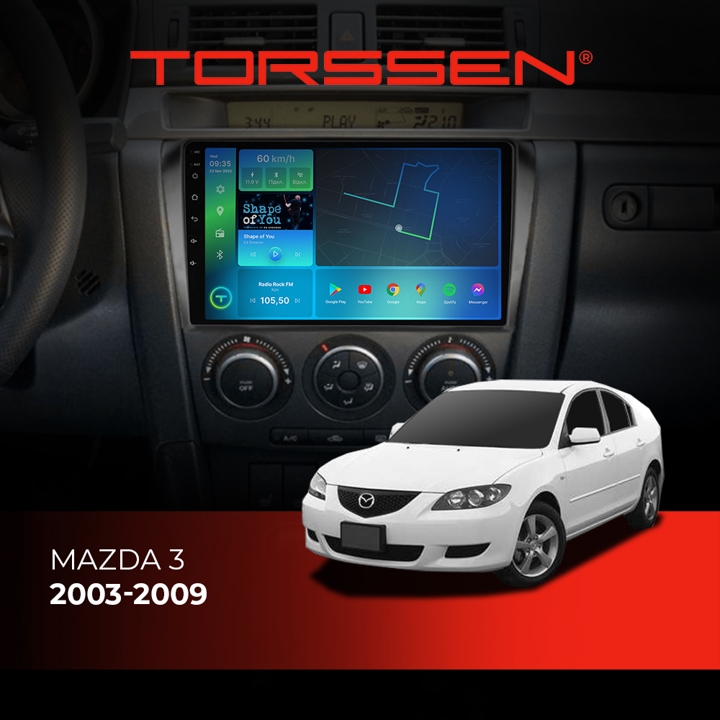 202306397 Torssen Автомагнітола FL9 4G, CarPlay, DSP