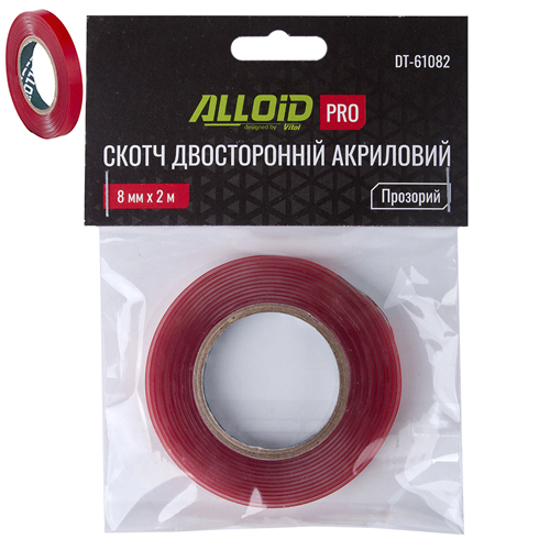 DT61082 Alloid Скотч двосторонній 8мм х 2м