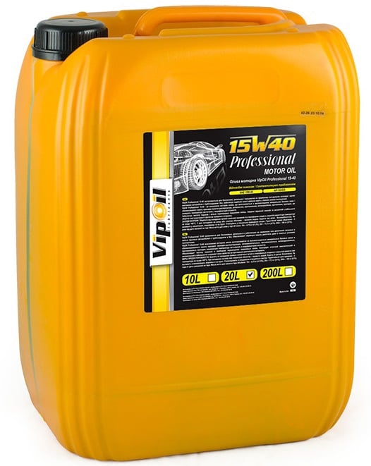 0162846 VipOil Моторное масло Vipoil Professional 15W-40, 20л