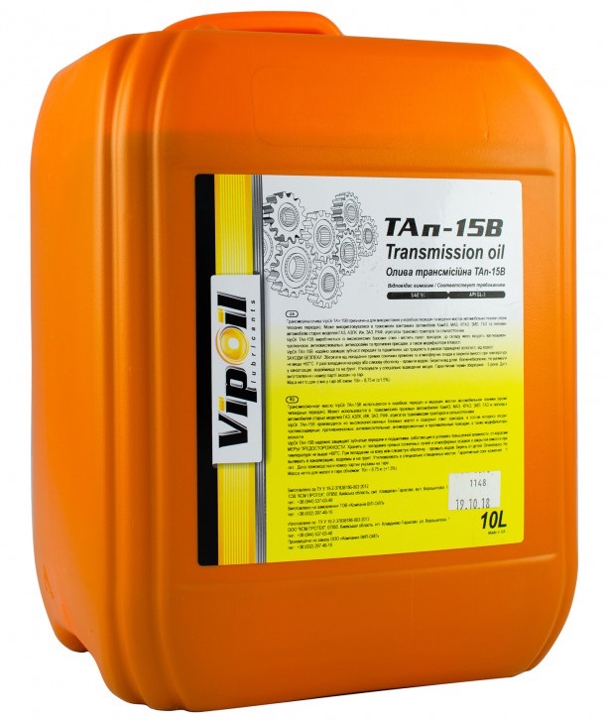 0211831 VipOil Трансмісійна олива VipOil ТАП-15в, 10 л