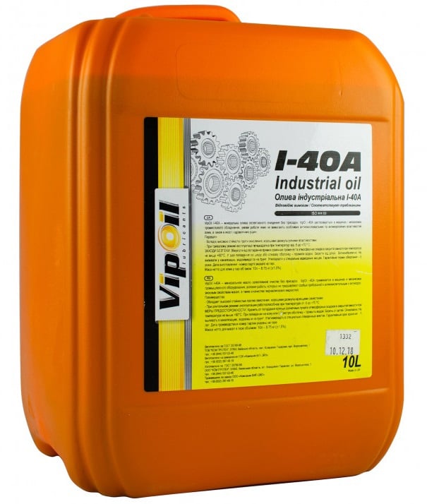 0162892 VipOil Олива промислова VipOil І-40A, 10 л