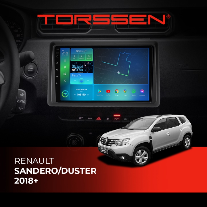 202306532 Torssen Автомагнітола FL10 4G, CarPlay, DSP
