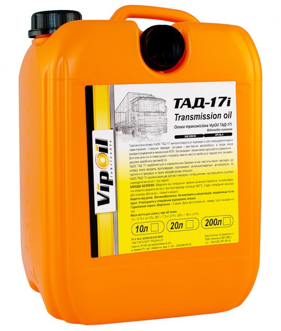 0328192 VipOil Трансмиссионное масло VipOil ТАД-17і, 10 л