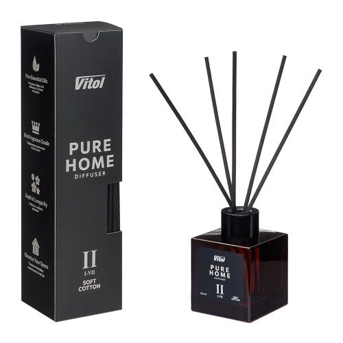 V23022 Vitol Ароматизатор повітря VITOL Pure Home II Soft Cotton 100 мл