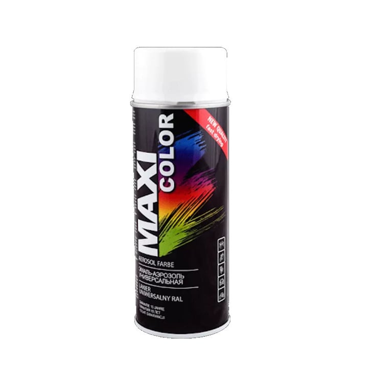 MX9003M Maxi Color Эмаль MAXI COLOR универсальная декоративная аэрозольная RAL 9003М Сигнально-белая 400мл