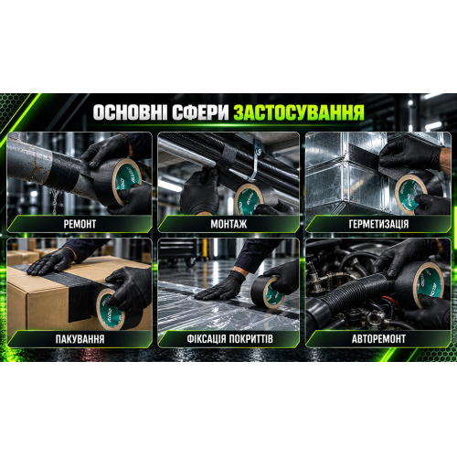 ALLOID BUILDING TOOLS Лента армированная сверхпрочная ремонтная 48мм х 5м, 300мкм – цена 84 UAH