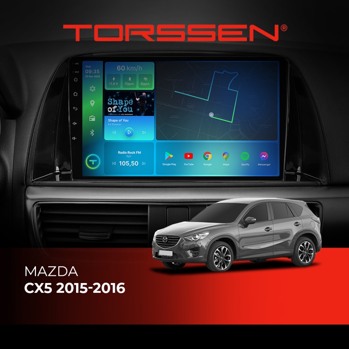 202306409 Torssen Автомагнітола FL9 4G, CarPlay, DSP