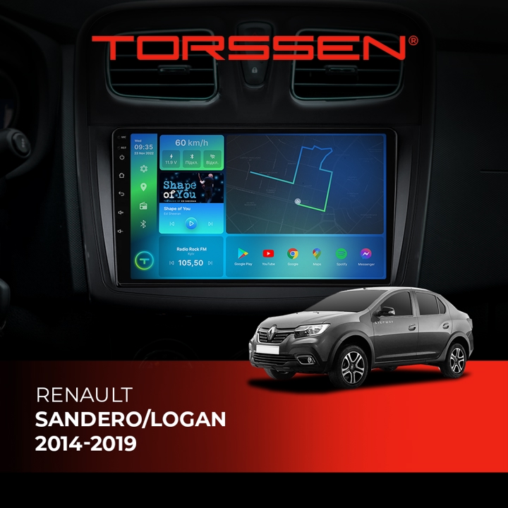 202306534 Torssen Автомагнитола FL9 4G, CarPlay, DSP