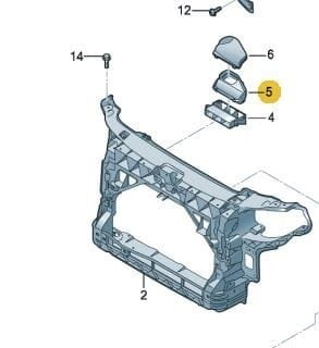 Крышка воздухозаборника VAG 6C0 805 965 B