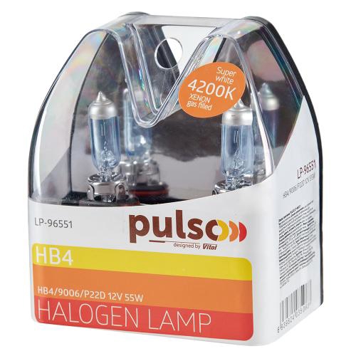 Лампа галогенная 12В HB4 55Вт Pulso LP-96551