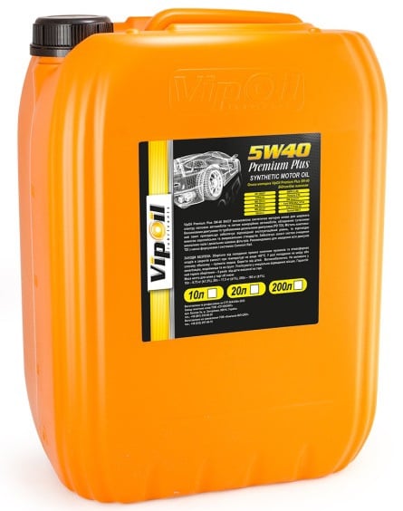 0644119 VipOil Моторна олива VipOil Premium Plus 5W-40, 20 л