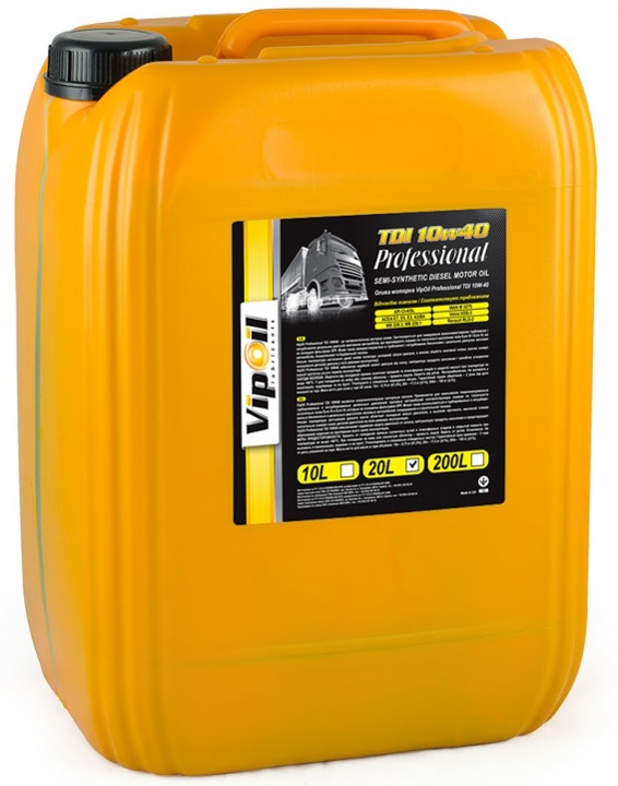 0258220 VipOil Моторное масло Vipoil Professional TDI 15W-40, 20 л