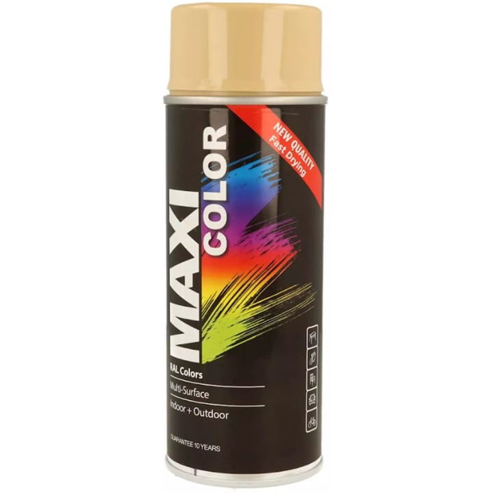 MX1001 Maxi Color Эмаль MAXI COLOR декоративная аэрозольная RAL 1001 бежевая 400мл