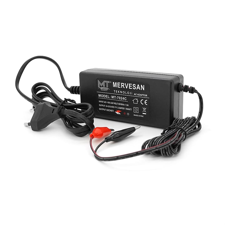 29292 Mervesan Зарядний пристрій Mervesan MT-7024C 24V 2.5A (затискачі)