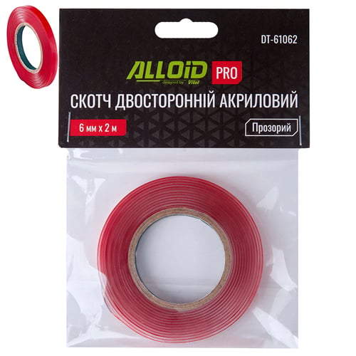 DT61062 Alloid Скотч двосторонній 6мм х 2м