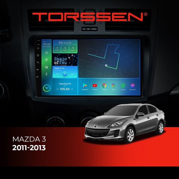 202306398 Torssen Автомагнітола FL9 4G, CarPlay, DSP
