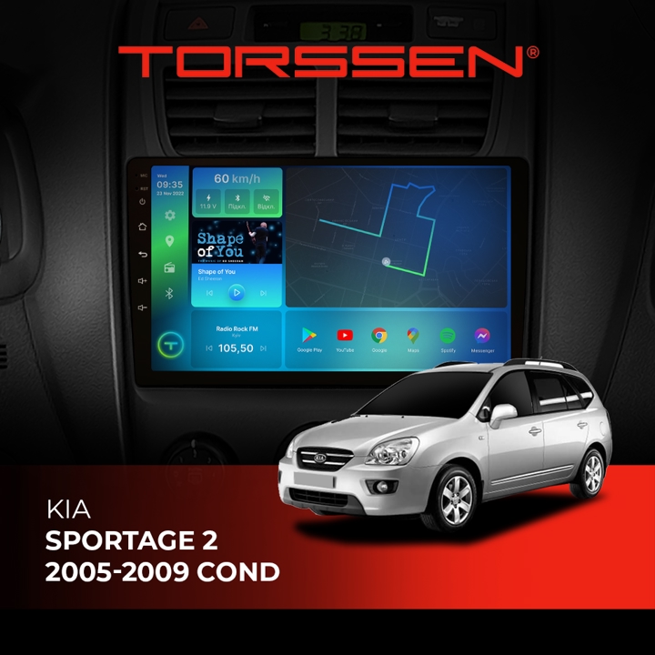 202306364 Torssen Автомагнітола FL9 4G, CarPlay, DSP