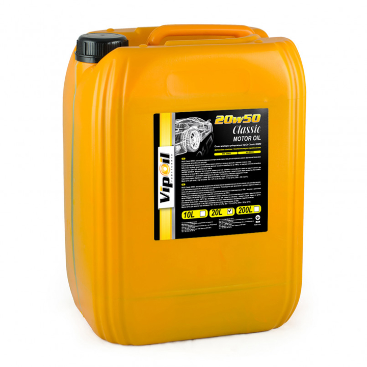 0252404 VipOil Моторна олива VipOil Classic 20W-50, 10 л