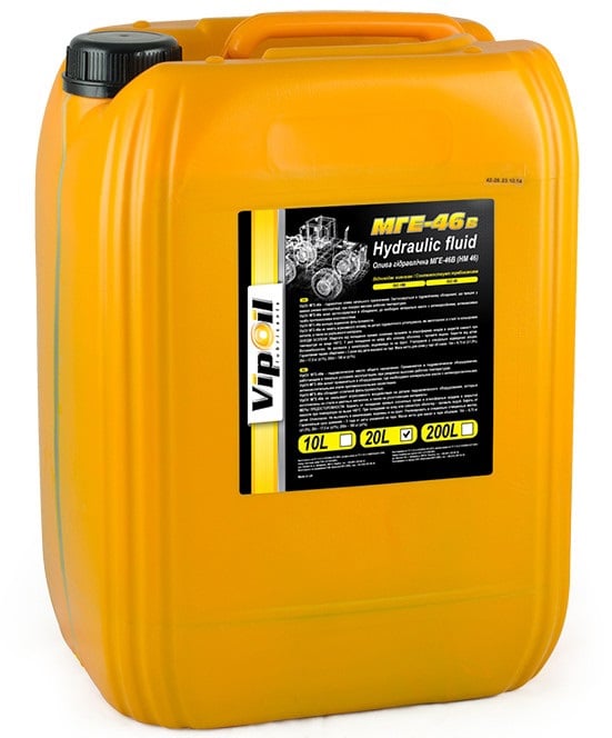 0162867 VipOil Олива гідравлічна VipOil МГЕ-46в, 20 л
