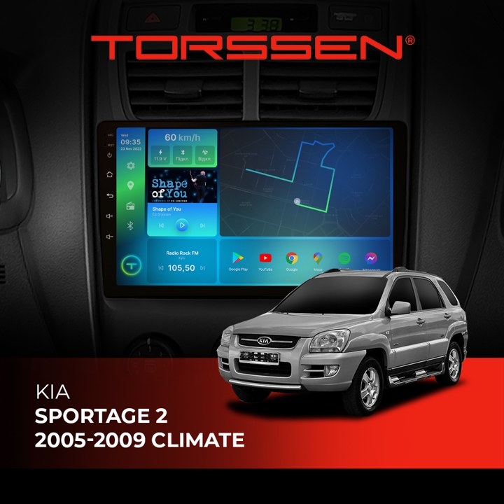 202306362 Torssen Автомагнітола FL9 4G, CarPlay, DSP