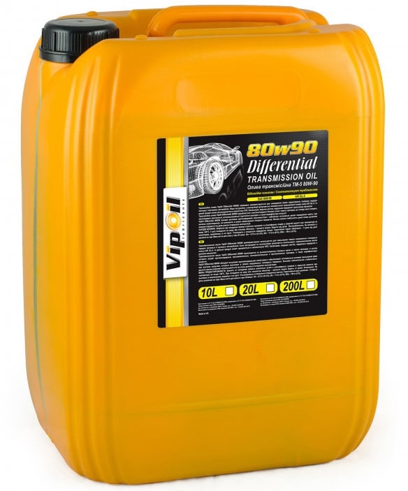 0162859 VipOil Трансмиссионное масло VipOil Differential 80W-90 GL-5, 20 л