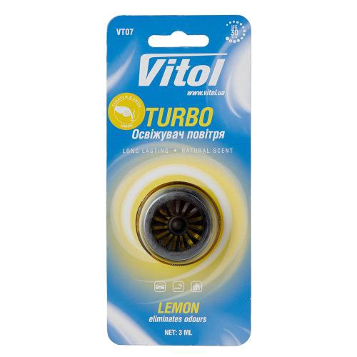 VT07 Vitol Ароматизатор повітря VITOL Turbo Lemon