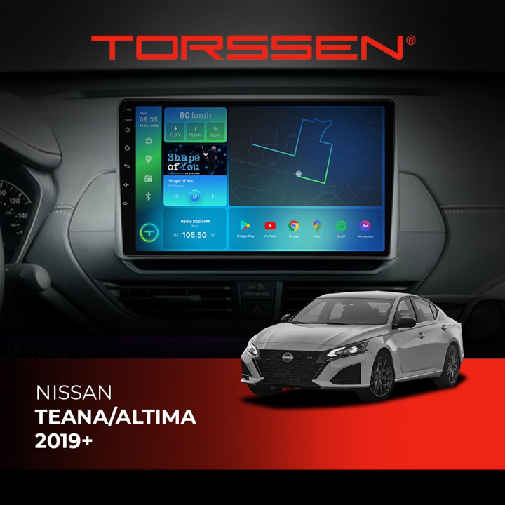 202306481 Torssen Автомагнітола FL10 4G, CarPlay, DSP