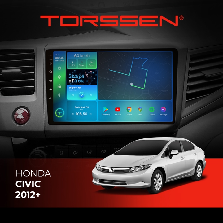 202306227 Torssen Автомагнитола FL9 4G, CarPlay, DSP