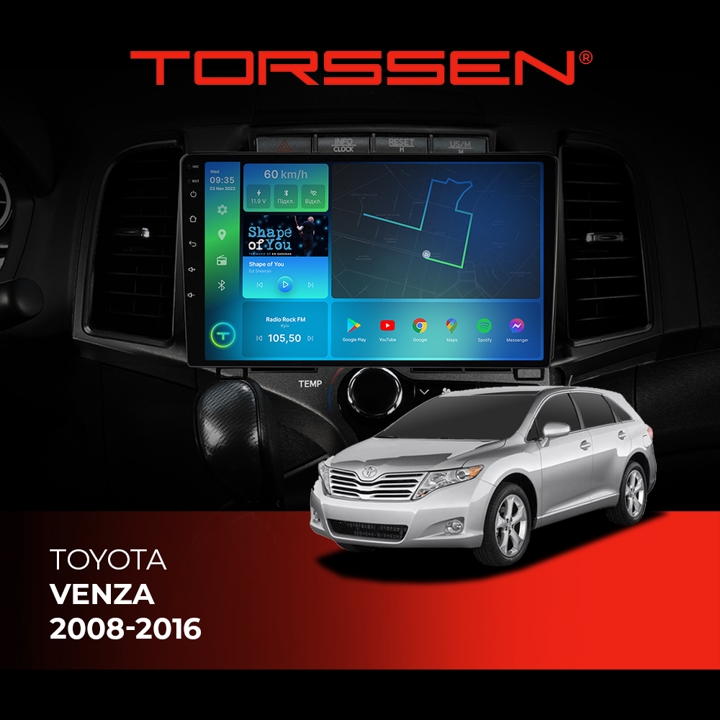 202306652 Torssen Автомагнітола FL9 4G, CarPlay, DSP