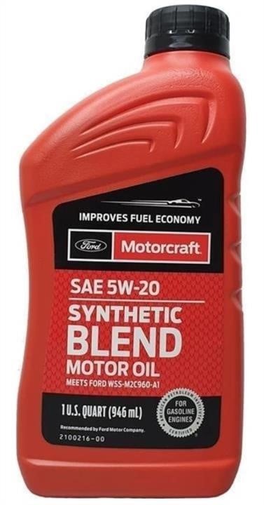 XO5W20QSP Motorcraft Моторное масло Motorcraft Synthetic Blend Motor Oil 5W-20 (заменен на XO-5W20Q1SP), 0,946 л