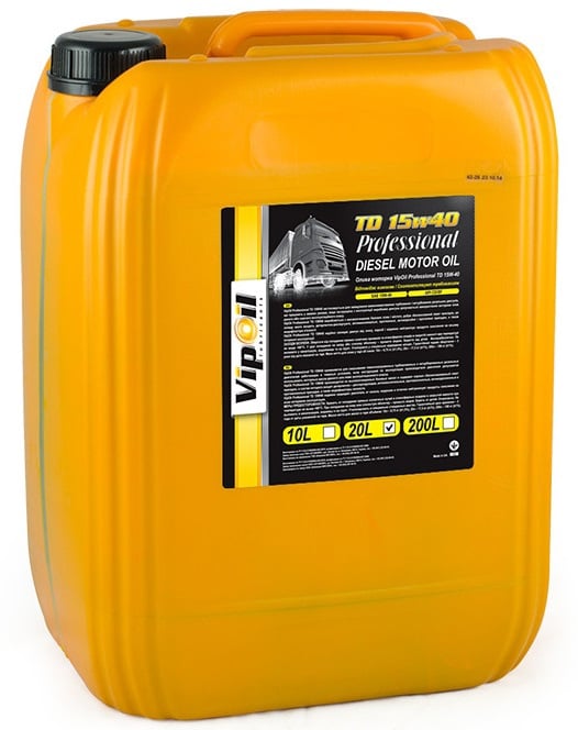 0162851 VipOil Моторное масло Vipoil Professional TD 15W-40, 20 л