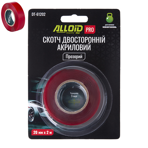DT61202 Alloid Скотч двосторонній 20мм х 2м