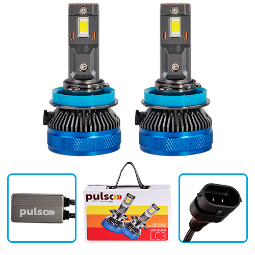 LC3H11H8H9H16 Pulso Лампи LED LC3-H11-H8-H9-h16/9-30V/2x65W