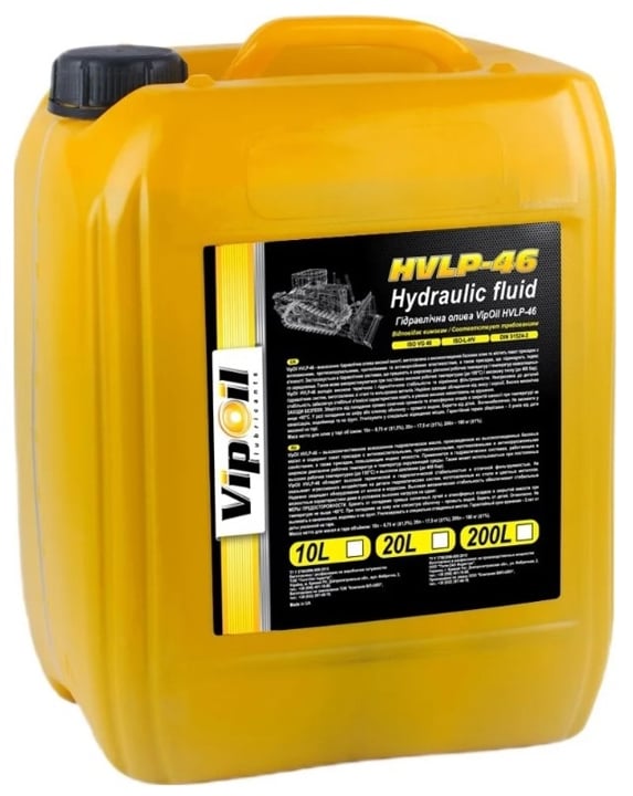 0645774 VipOil Олива гідравлічна VipOil HVLP 46, 10 л
