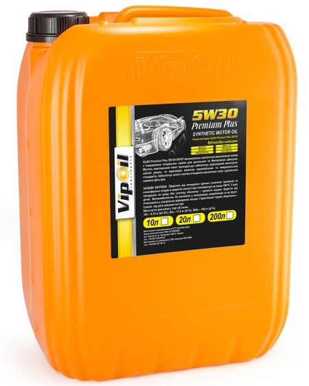 0644122 VipOil Моторное масло VipOil Premium Plus 5W-30, 20 л