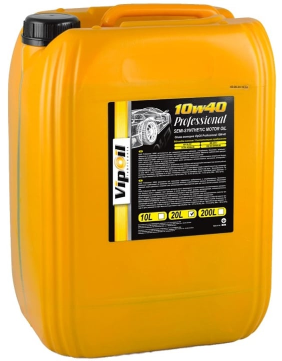 0645725 VipOil Моторное масло Vipoil Professional Plus 10W-40, 20 л