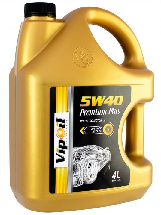 0439459 VipOil Моторна олива VipOil Premium Plus 5W-40, 4 л