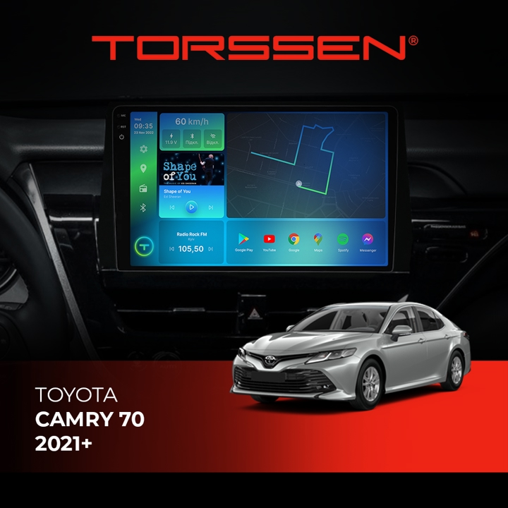 202305998 Torssen Автомагнітола 2K FL10 4G, CarPlay, DSP