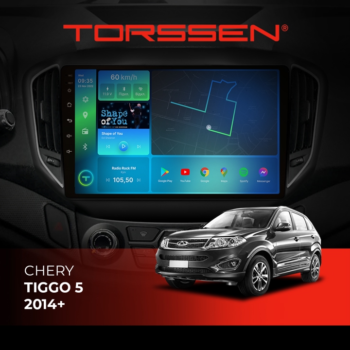 202306105 Torssen Автомагнітола FL10 4G, CarPlay, DSP