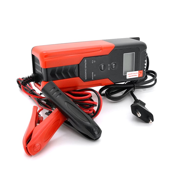 2804 Voltronic Зарядное устройство R12 6V/12V 2-4А LCD клеммы (AGM/GEL)