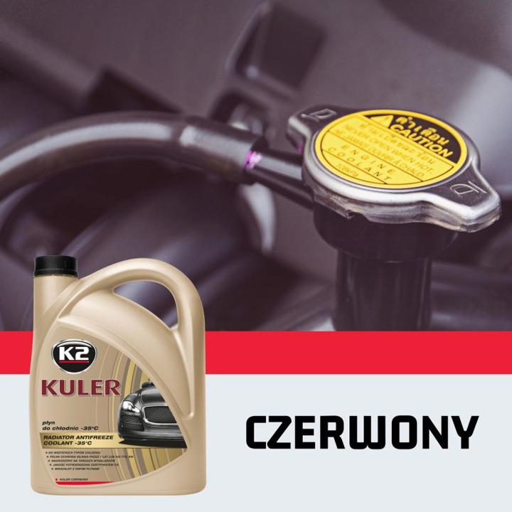 Антифриз K2 KULER G12 Красный -35°C, 4 л K2 T204C