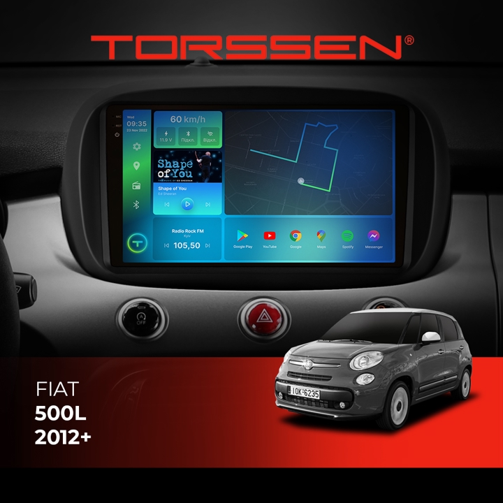 202305586 Torssen Автомагнітола 2K FL10 4G, CarPlay, DSP