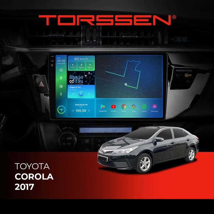 202306002 Torssen Автомагнитола 2K FL10 4G, CarPlay, DSP